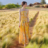 Coachella Music Festival Outfits Summer Beach Dress Women Slimming Strap Dress