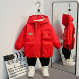 Toddler Boys Jackets Boys' Coat Spring and Autumn Trench Coat