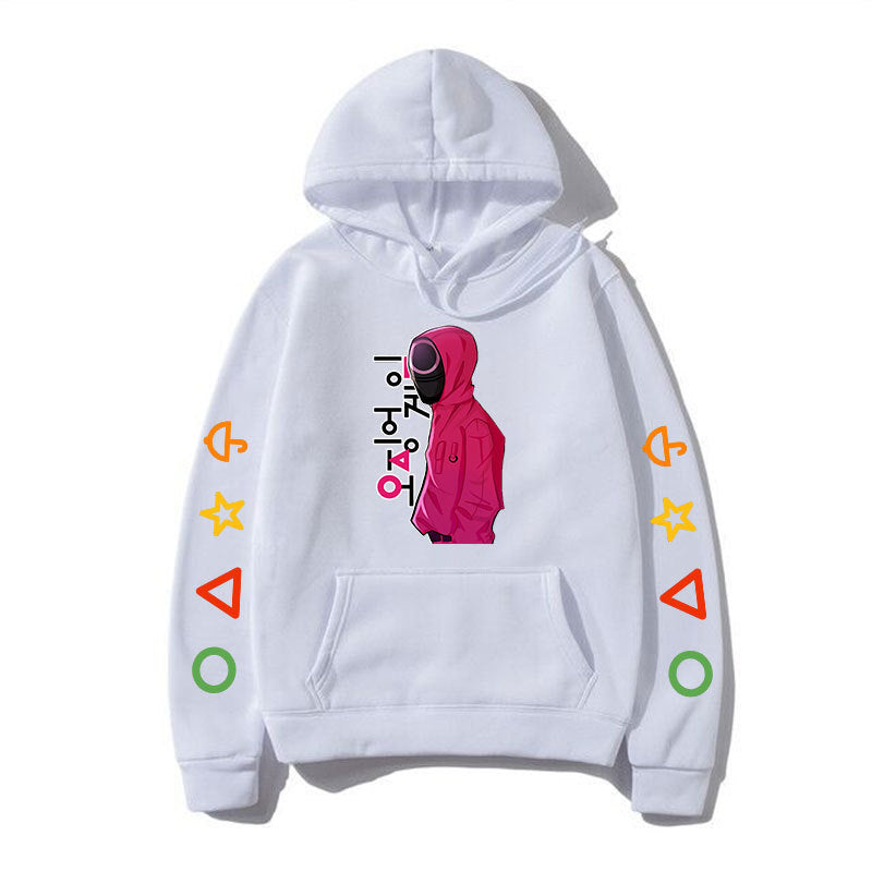 Squid Game Costume Autumn and Winter Loose Casual Hooded Sweater