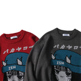 Men Sweater Cartoon Cartoon Characters Brocade Sweater Men's Pullover