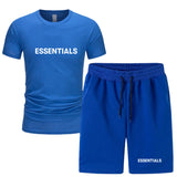 Fog Fear Of God T Shirt & Shorts 2 Pieces Set Summer Men'S Short Sleeve T-Shirt Shorts Casual