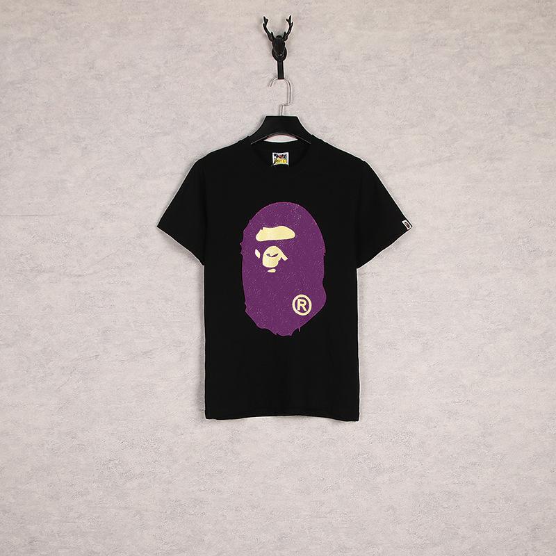 Bathing Ape T Shirt Summer Cartoon Print Casual Large Size Loose Round Neck Short Sleeve T-shirt