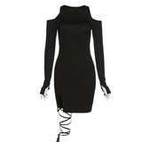 Music Festivals Rave Outfits Dress Spring and Summer Women's Clothing Fashion round Neck Sexy Dress