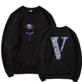 Vlone Sweatshirts Round Neck Sweater Printed Men'S And Women'S Loose