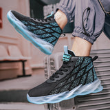 designer Sneaker Shoes Autumn Men's Shoes Breathable High Top Sneakers Fashion Outdoor Running Shoes