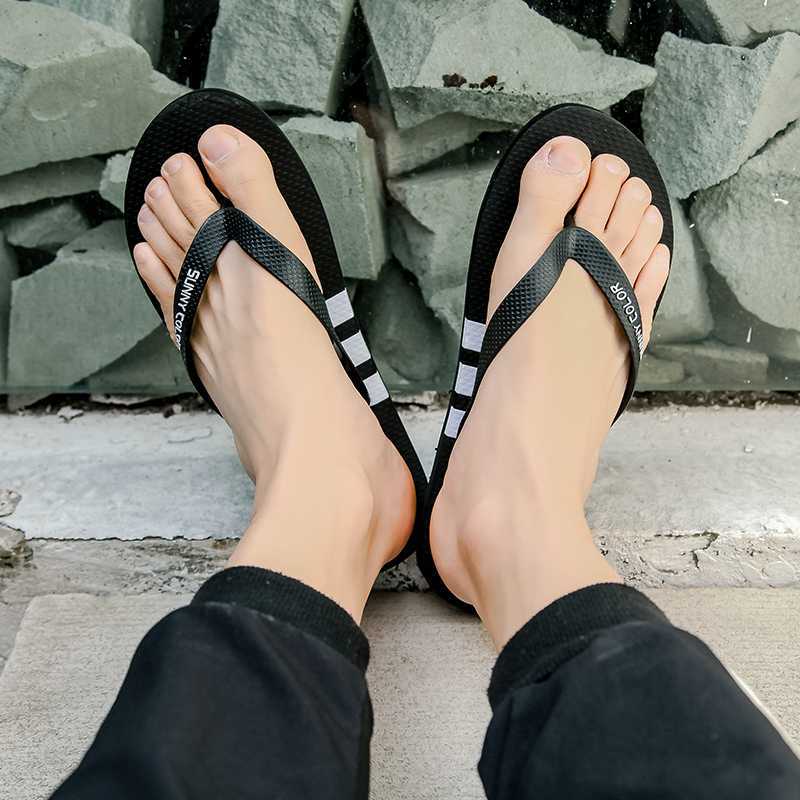 Men Slides Non Slip Shoes Indoor Outdoor Male Summer Trendy Casual Simple Fashion