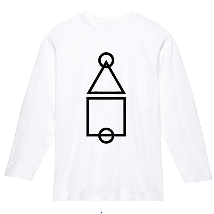 Squid Game Costume Creative Casual Printed Men's and Women's Long Sleeves T-shirt