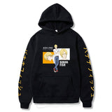 Anime Hoddies Banana Fish Print Loose Hoodie Velvet Padded Hooded Sweatshirt Men and Women