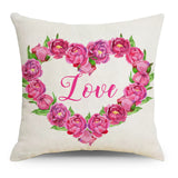 Valentine's Day Pillow Covers 4 Piece Random Styles Together, Holiday Home Pillow Throw Pillowcase