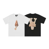 Vlone T Shirt Spring And Summer Large V Printed High Street Short-Sleeved T-Shirt Bottoming Shirt