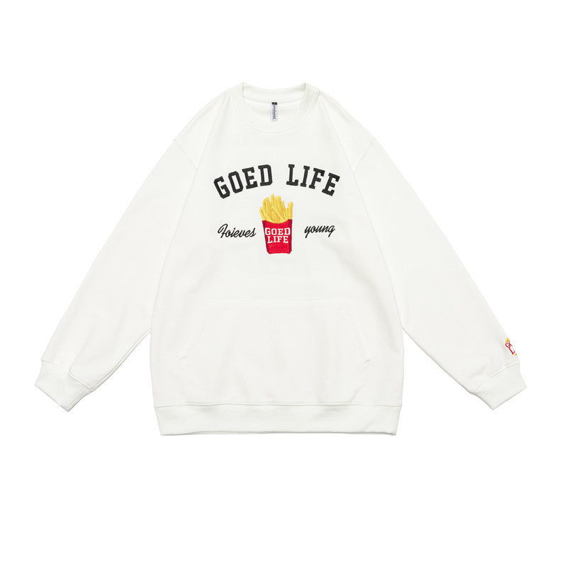 Crew Neck Sweatshirts for Men Men's round Neck Sweater Men's and Women's Loose Leisure Pullover