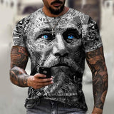 Skull T Shirt Digital Printed round Neck