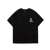 Men T Shitrs Outer Space Astronauts Printed Round Neck