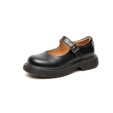 Mary Jane Shoes Women'S Leather Shoes Summer Mary Jane Shoes