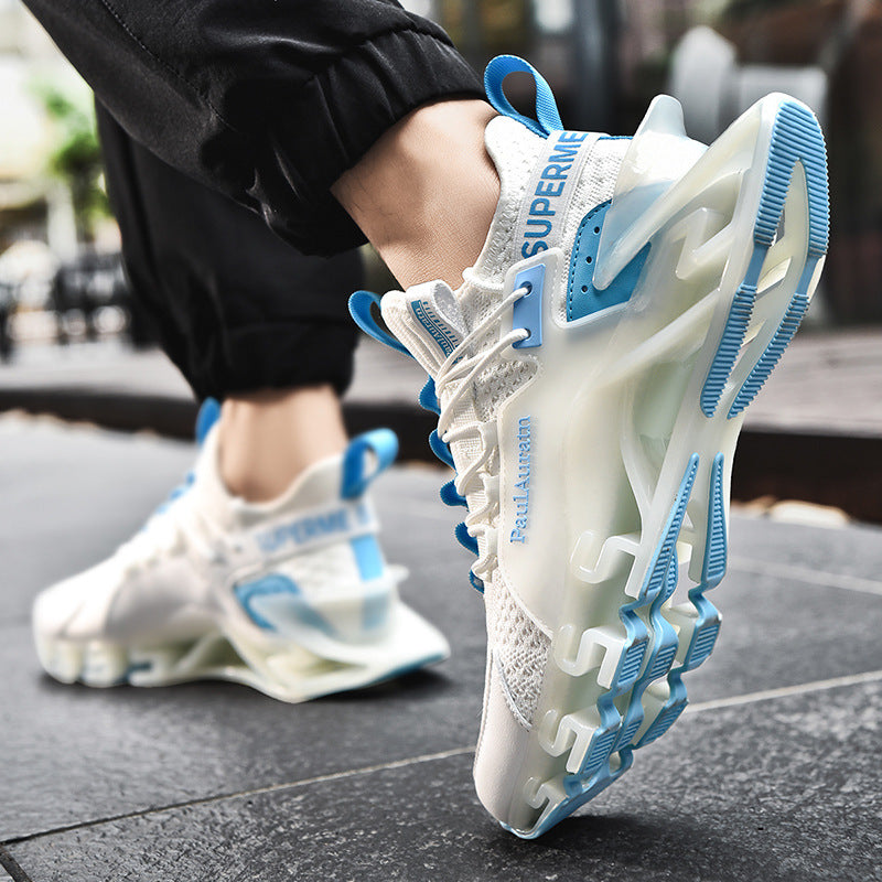 Men Basketball Shoeses Men's Summer Fly Woven Mesh Boys Running Sports Men Basketball Shoeses