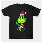 Men and Women Grinch Shirt Christmas Grinch Loose plus Size T-shirt