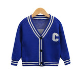 Toddler Boys Jackets Children's Sweater Sweater Cardigan College Style