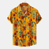 Camp Collar Shirt Floral Short Sleeve Shirt