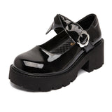 Mary Jane Shoes Women'S Genuine Leather Shoes Leather Shoes Jk Shoes