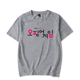 Squid Game Costume Printed Short-Sleeved T-shirt