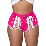Coachella Music Festival Outfits Tassel Denim Shorts Summer Women's Clothing