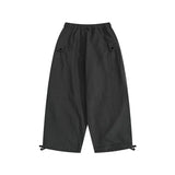 Man Fall Outfis Retro Solid Straight-Leg Pants Loose Casual Working Pants
