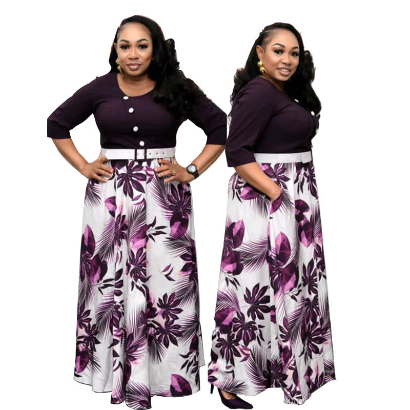 African Dashiki Dress plus Size Women's Dress Casual