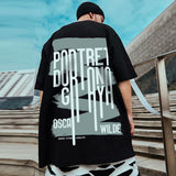 Men T-Shirts Loose Printed Half Sleeve