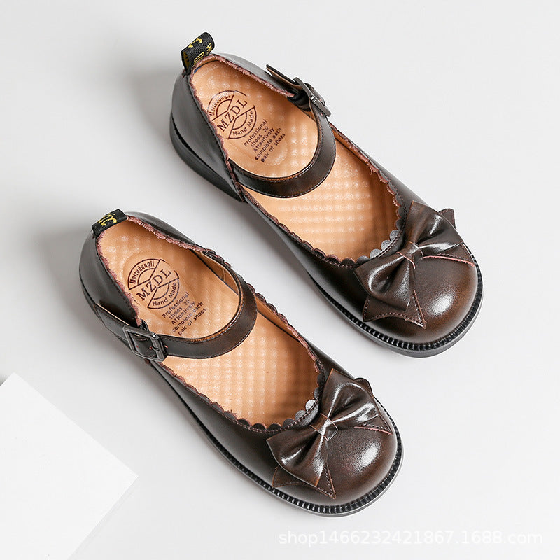 Mary Jane Shoes Bowknot Lolita Leather Shoes