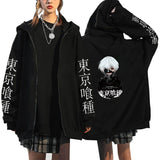 Anime Hoddies Leisure Sports Zipper Sweater Tokyo Ghoul