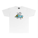 Ice Cream Running Dog T Shirt Loose Printed Audio Rap T-shirt