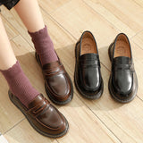 Mary Jane Shoes Women'S Flat Shoes Retro British Style Pumps