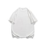 Men T Shitrs Fortune Letter Embroidered Crew Neck