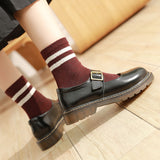 Mary Jane Shoes Jk Uniform Shoes Pumps