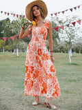 Nine Britton Dress Spaghetti-Strap Floral Print Swing Cake Dress