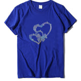 Valentine's Day T Shirt Short-Sleeved T-shirt Summer plus Size Top