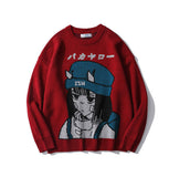 Men Sweater Cartoon Cartoon Characters Brocade Sweater Men's Pullover
