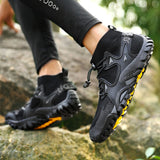 Hiking Shoes Spring and Summer Men's Shoes Hiking Breathable Flyknit Shoes Hiking Shoes Men