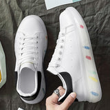 Flat Shoes Platform White Shoes Sports Board Shoes Men's Shoes Outdoor Casual Shoes