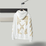Off White Winter Hoodie Hooded Sweater Casual Zipper Long Sleeve Men'S Clothing Owt