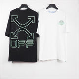 Off White T Shirt Spring/Summer Arrow Short Sleeve Tshirt Men'S Cotton Owt