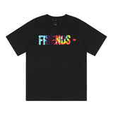 Vlone T Shirt Large V Printed Short Sleeve Loose Couple Men'S And Women'S T-Shirt