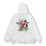 Kanye West Sunday Service Hoodie Flamingo Printing Plus Velvet Pullover Guard