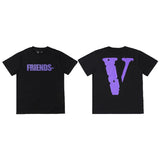 Vlone Friends Men'S Casual Short Sleeve Men'S And Women'S Tshirt