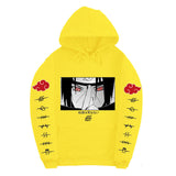 Anime Hoddies Sasuke Uchiha Blood Wheel Eye Print Sweater Top
