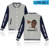 Never Broke Again Hoodie Casual Men'S And Women'S Long Sleeves Baseball Uniform