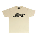 Ice Cream Running Dog T Shirt Loose Printed Audio Rap T-shirt