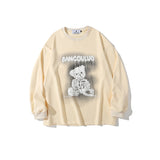 Man Fall Outfits Graffiti Sweater Men's Street Loose Casual T-shirt Fashion