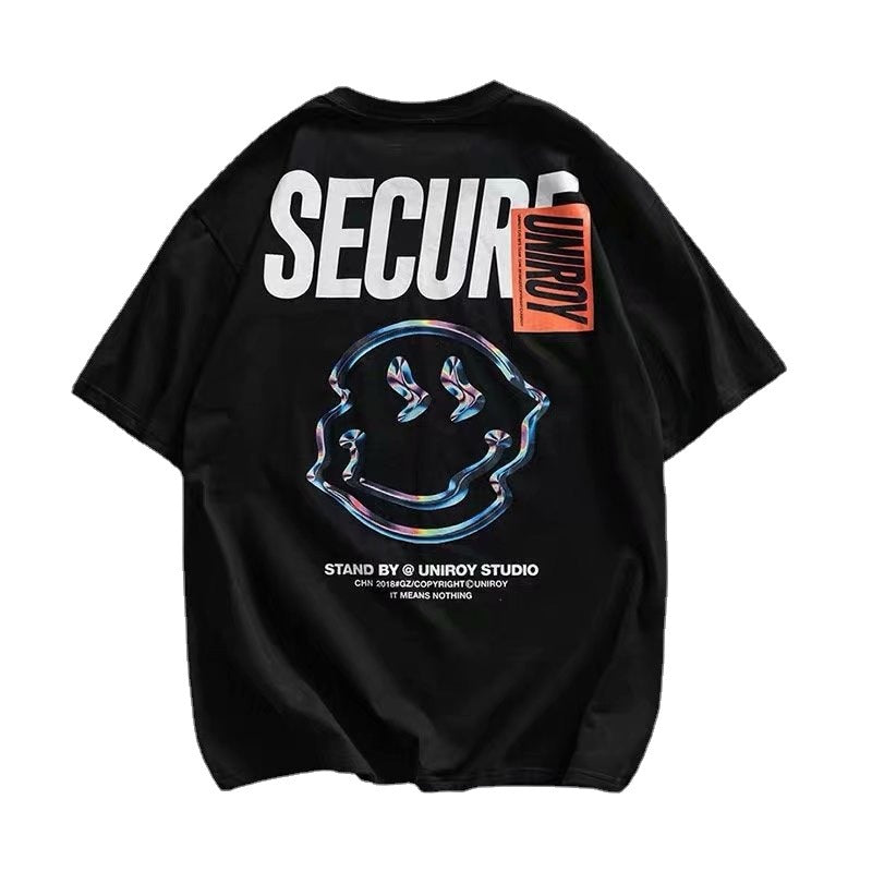 Men T-shirt Half-Sleeved Loose Half Sleeve