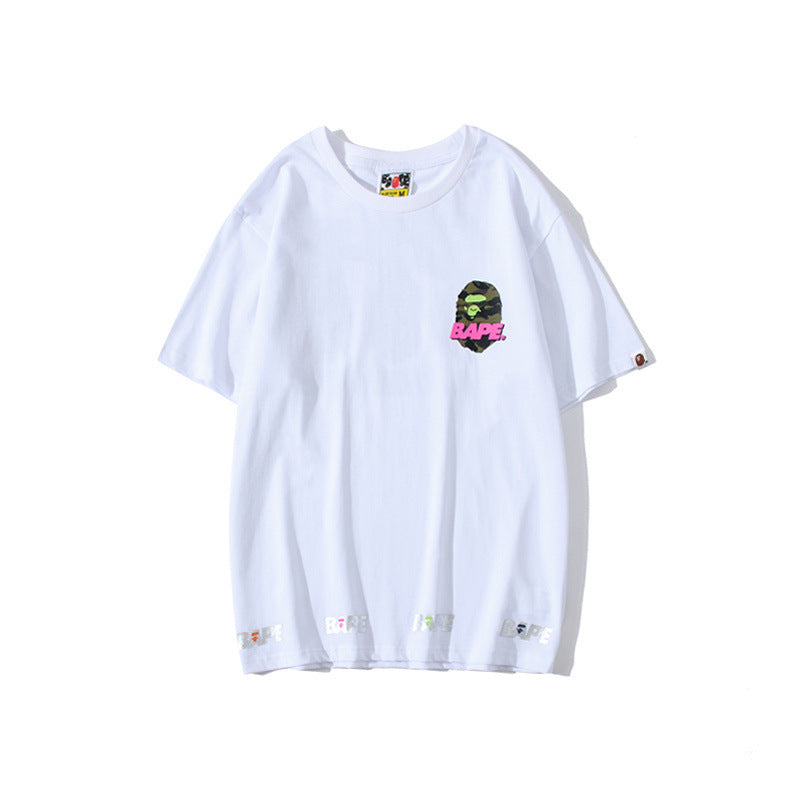 Bathing Ape T Shirt Summer Summer Camping Short Sleeve T-shirt